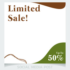 fashion sale Social Media Post promotion template Premium Vector