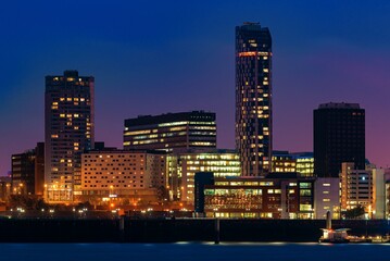 Fototapeta na wymiar Liverpool skyline night