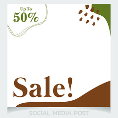 fashion sale Social Media Post promotion template Premium Vector