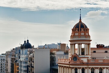 Dome tower structure at Gran Via