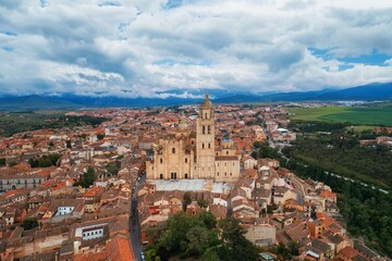 Segovia Cathedral aerial view
