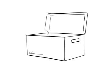 Boxes With Handles For Archival Storage Of Documents