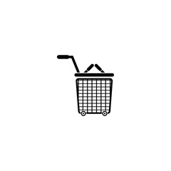 shopping cart icon set, shopping bag, shopping basket icon vector symbol