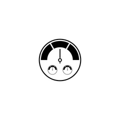 speedometer icon set vector symbol