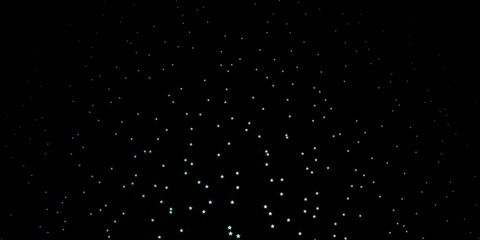 Dark Blue, Green vector layout with bright stars.