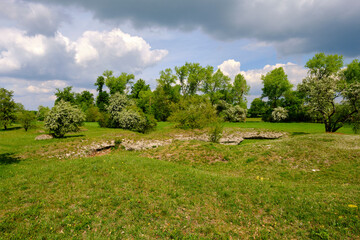 NSG Sulzheimer Gipsh&uuml;gel, Landkreis Schweinfurt, Unterfranken, Bayern, Deutschland