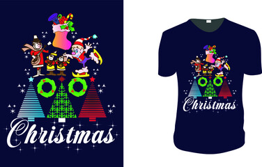 Christmas - T-Shirt. Christmas Gift Idea, Christmas Vector graphic for t shirt, Vector graphic, Christmas Holidays, motivation, family vacation, reunion.