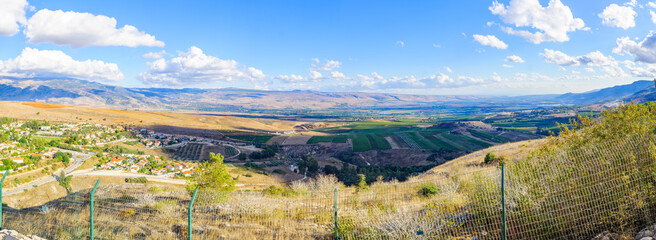 Metula, and nearby landscape, Israel border with Lebanon