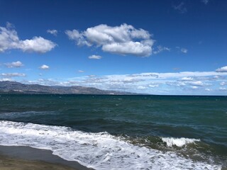 clouds over the sea