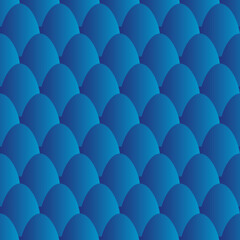 Fish scales seamless pattern. Mermaid tail background © tomozina1