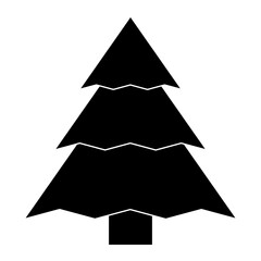 Fototapeta premium Simple illustration of Christmas tree Concept for Christmas holiday
