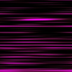 Seamless light trail pattern on black background. High quality illustration. Futuristic speed of light surreal glowing streaks. Blurred abstract highway traffic for background or wallpaper.