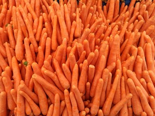 Background of carrot. Fresh organic vegetables.