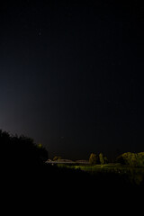 starry sky over the bridge