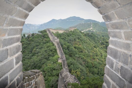 view from the great wall of China