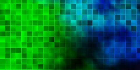 Light Blue, Green vector texture in rectangular style.