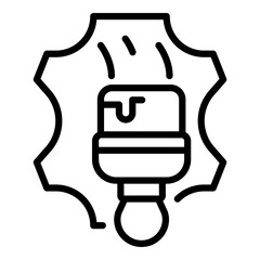 Coloring clothes icon. Outline coloring clothes vector icon for web design isolated on white background