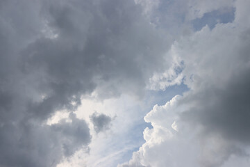 Spring clouds in the sky.