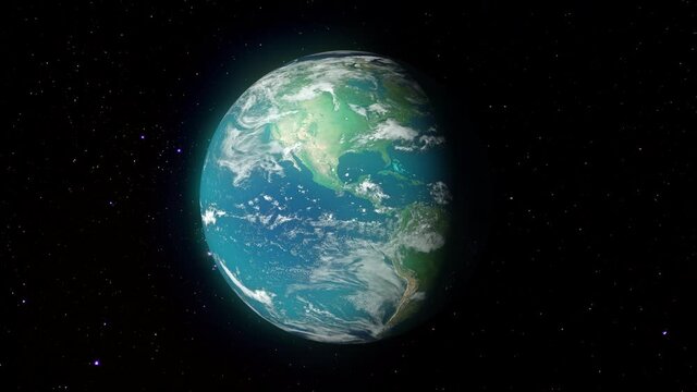 Planet Earth rotating around the Sun, days and years going by, endless cycle. Worldwide events, global warming, human evolution, Earth formation, history