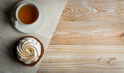 Big White Meringue Cookie Made from Whipped Egg Whites