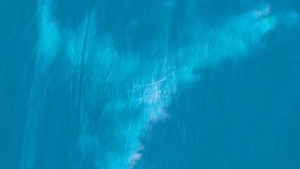 Teal Batik Print. Watercolor Stains. Ink Hand 