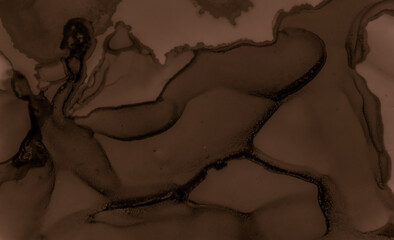 Paint Chocolate Texture. Brown Cream Background. 
