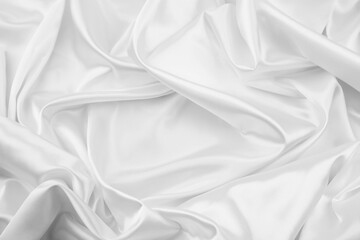 Obraz premium White silk fabric lines texture background