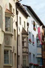 Naklejka premium Chiusa, or Klausen, historic city in Trentino Alto Adige