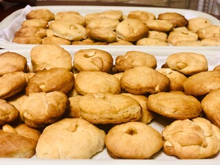 cookies on a tray