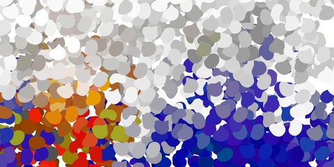 Light yellow vector background with random forms.