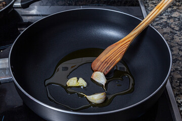 Poaching garlic