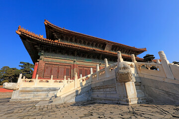Architectural landscape of mausoleum in Qing Dynasty, Yi County, Hebei Province, China
