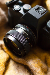 冬　フィルムカメラのレンズと絞り