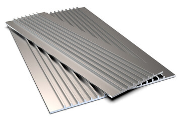 Extruded aluminum profile for enclosures