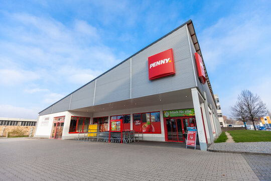 PASSAU / GERMANY - NOVEMBER 8, 2020: Penny branch. Penny is a German discount supermarket chain owned by Rewe Group.