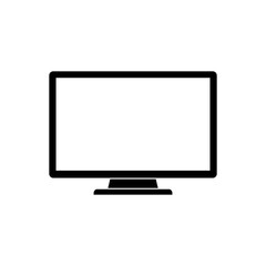 Monitor icon isolated on white background. Display Vector illustration.