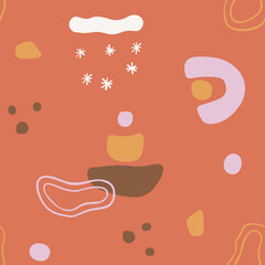 Christmas and Happy New Year Vector seamless pattern