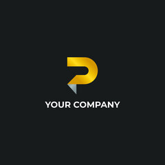 p icon vector logo design. p template quality logo symbol inspiration