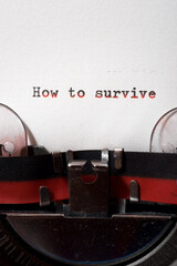 How to survive phrase
