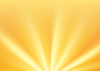 Yellow sun rays with warm orange flare
