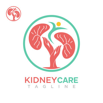 Kidney care logo . creative design vector template