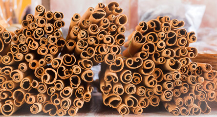 At market in Victoria cinammon and other spices