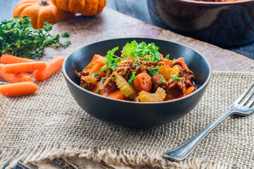 Mince beef and sweet potato stew