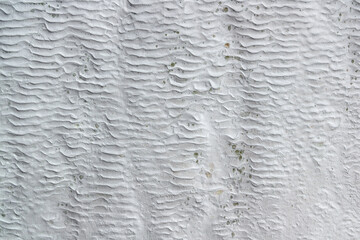 Stone texture covered with calcium deposits. Pamukale texture