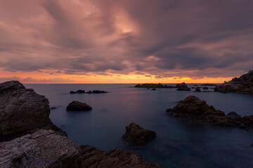 Early morning , sunrise over sea