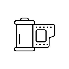 Video Shutter Outline Icon Style illustration. EPS 10 