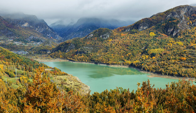 Bubal lake in Tena Valley, Huesca province, Spain