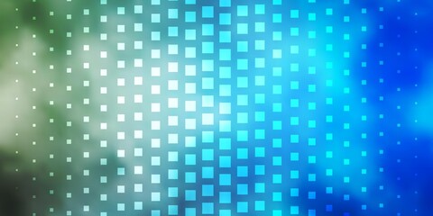 Light Blue, Yellow vector background with rectangles.