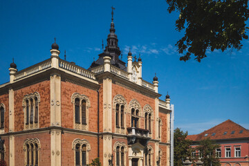 Fototapeta na wymiar Bishop's Palace in city centre of Novi Sad, Serbia