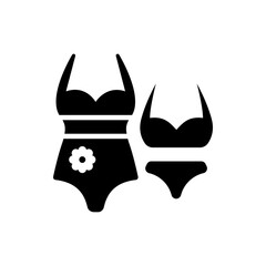 Swimsuit Solid Style Icon. Eps 10 File